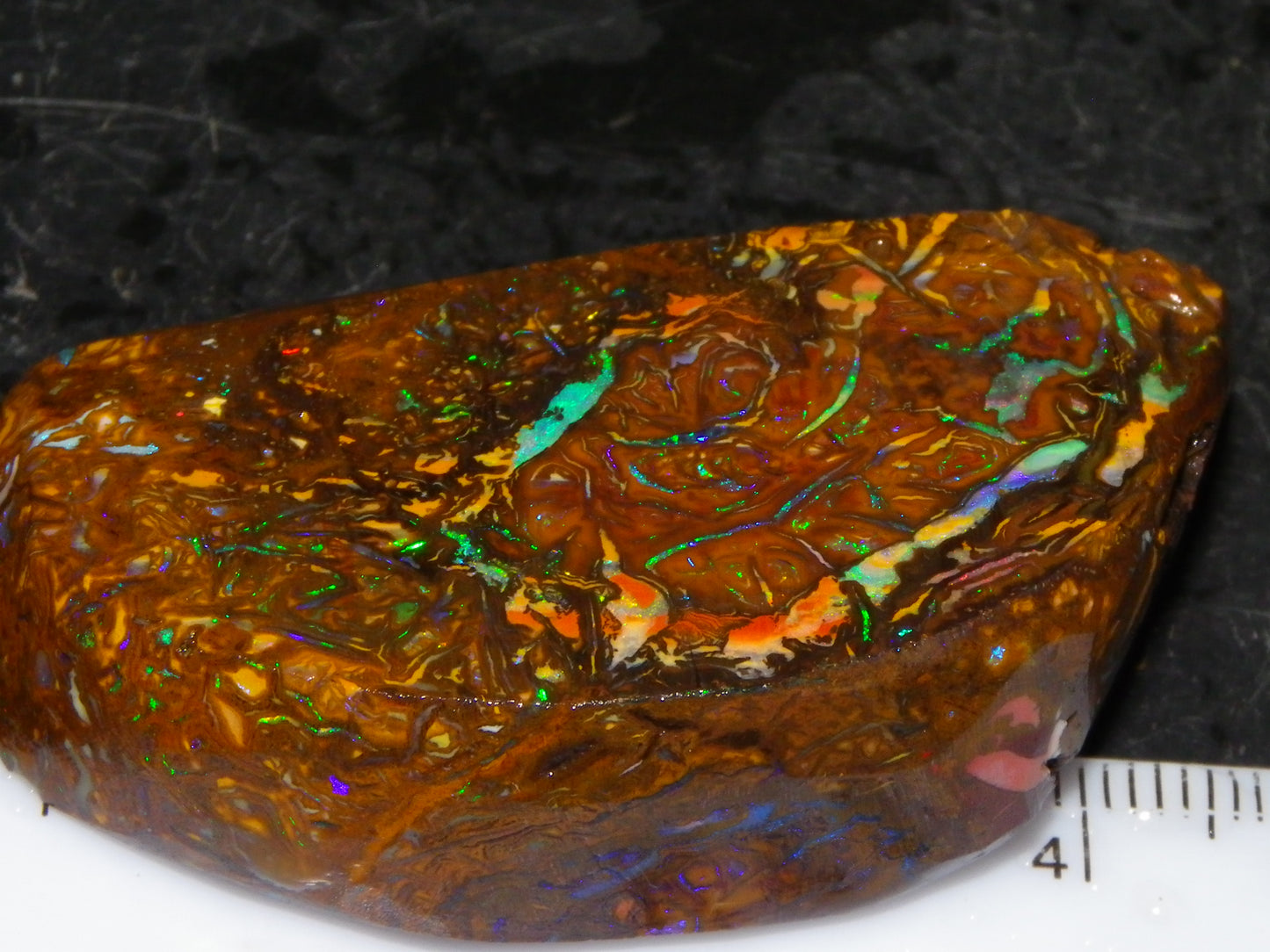 Nice Quality Rough Koroit Opal Preform 191cts Blue/Green Fires/Nut/Pattern Qld Australia