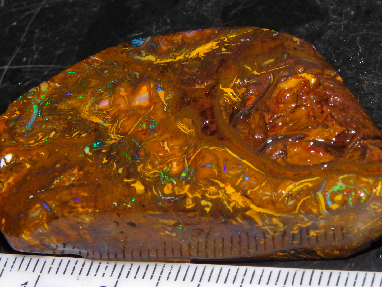 Nice Quality Rough Koroit Opal Preform 191cts Blue/Green Fires/Nut/Pattern Qld Australia