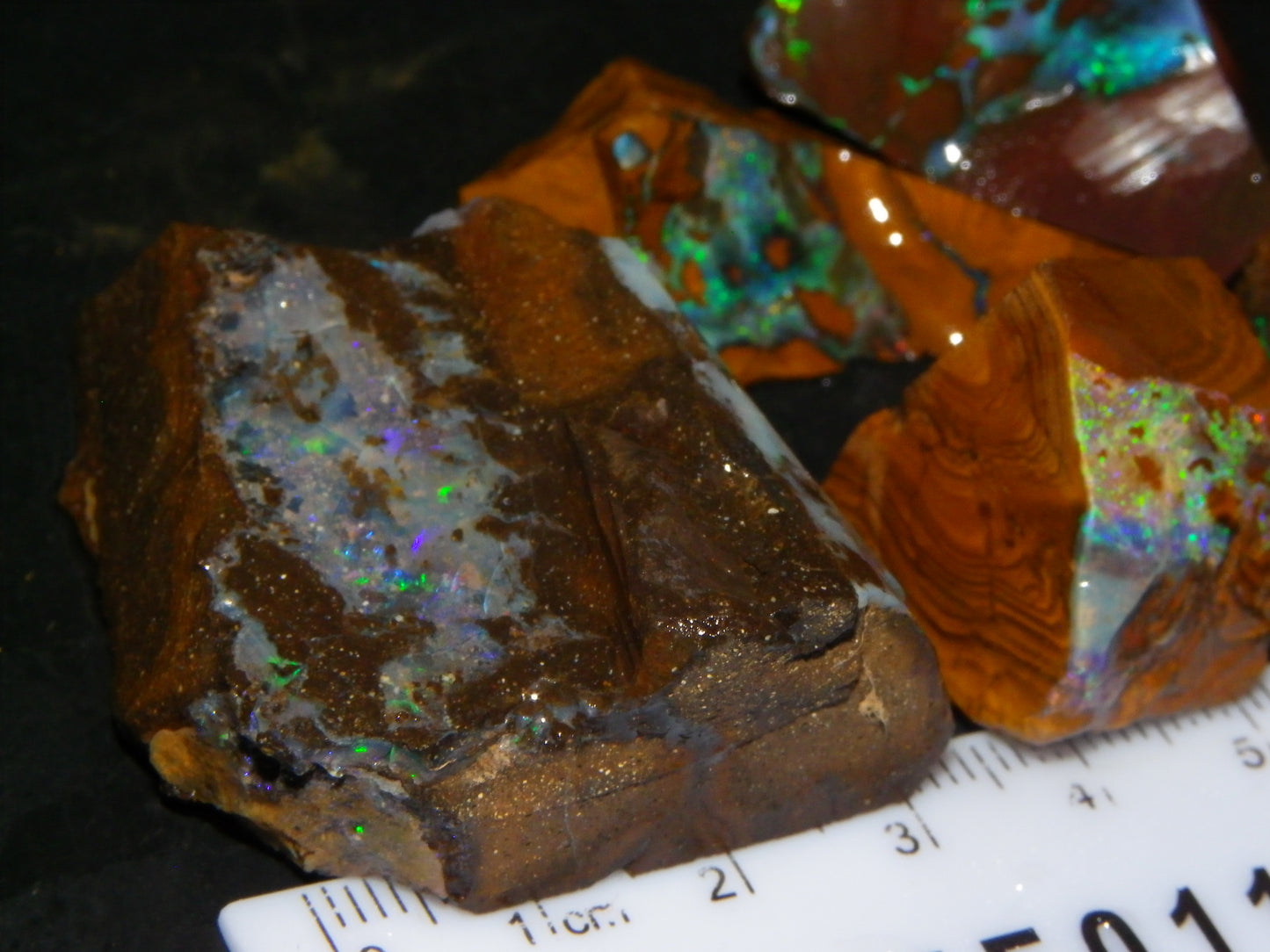 Nice Rough/Sliced/Rubbed Boulder Opal Parcel 350cts Queensland Australia :)