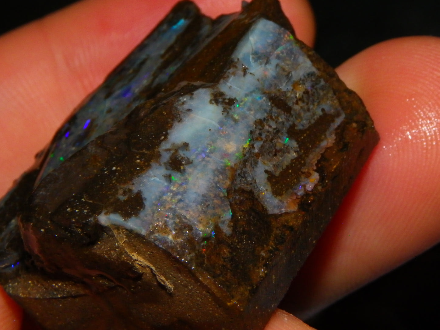 Nice Rough/Sliced/Rubbed Boulder Opal Parcel 350cts Queensland Australia :)