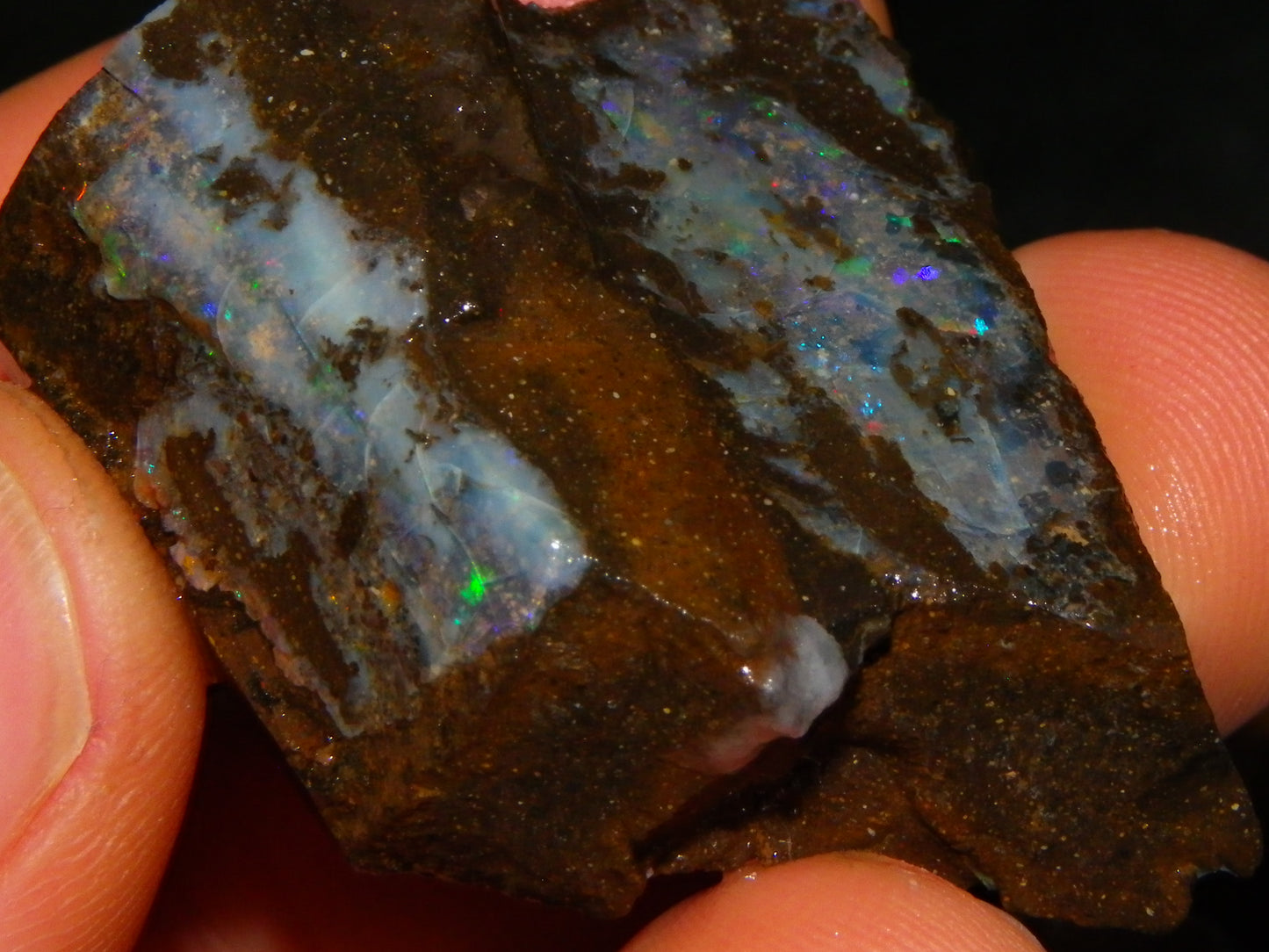 Nice Rough/Sliced/Rubbed Boulder Opal Parcel 350cts Queensland Australia :)