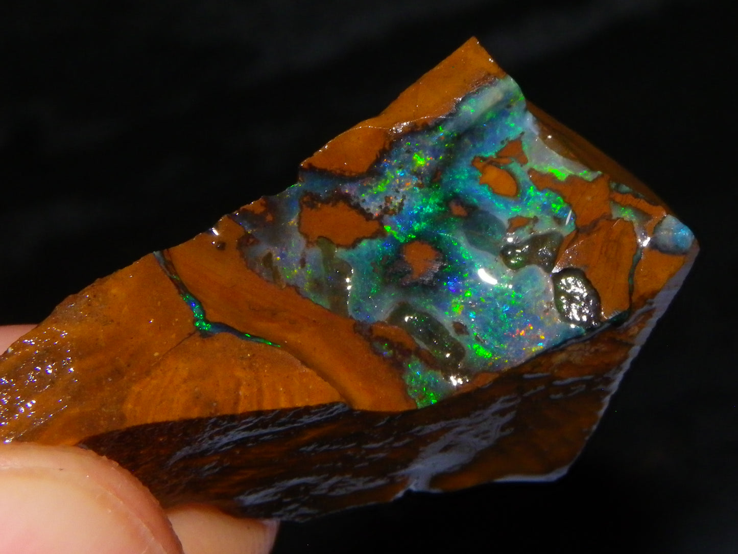 Nice Rough/Sliced/Rubbed Boulder Opal Parcel 350cts Queensland Australia :)