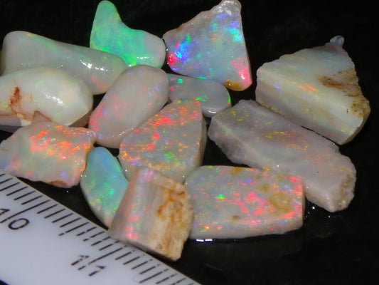 Nice Rubbed/Preshaped Small Opals 24.31cts Mintabie/Coober Pedy Australia :)