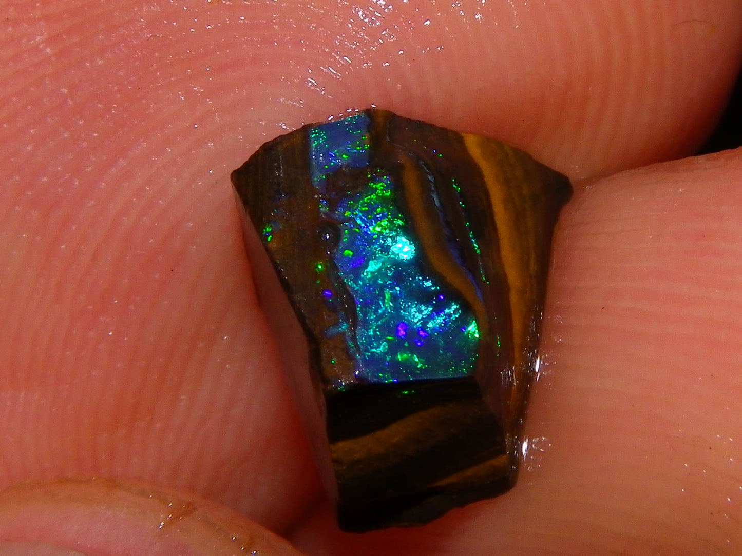 Nice Boulder Opal Rub/Rough Parcel 78cts Multicolour Fires/Patterns Queensland Australia
