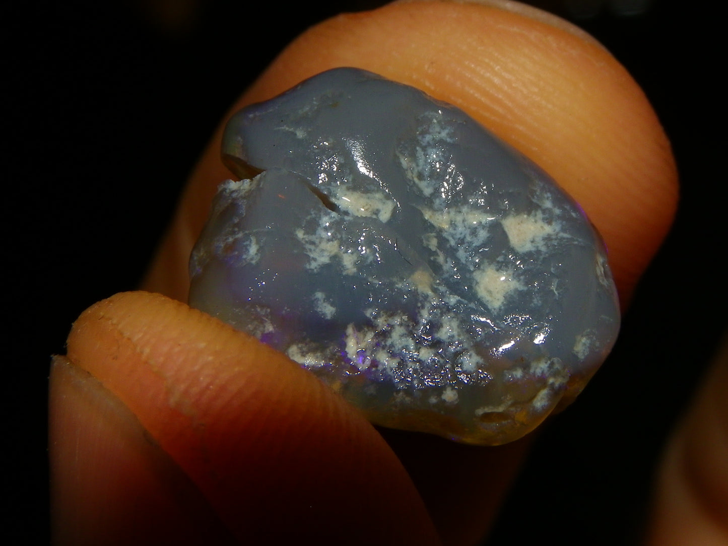 Nice Lightning Ridge Opal Split Parcel 73.9cts 4x Splits Purple/Pink Fires Au