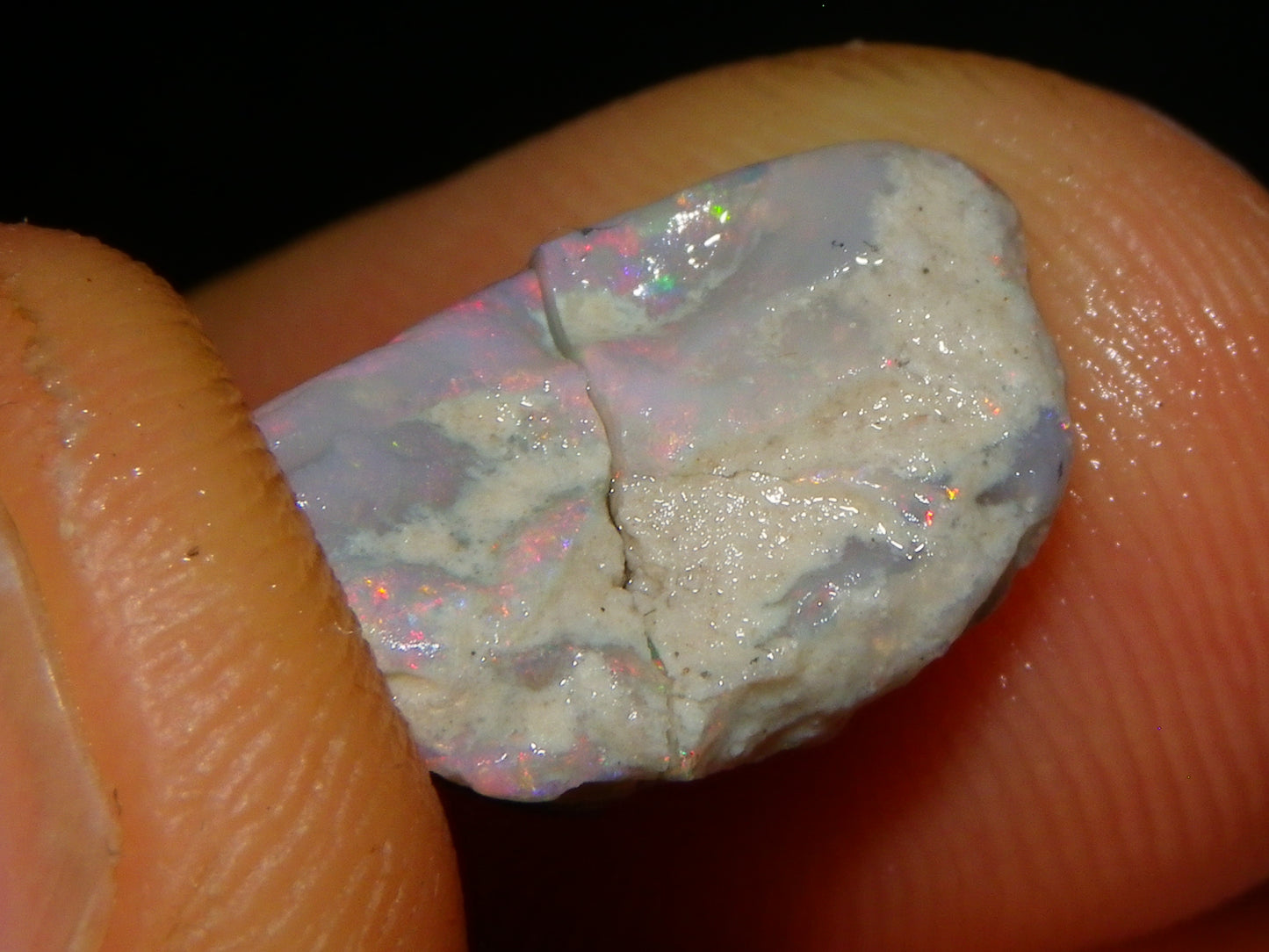 Nice Lightning Ridge Opal Split Parcel 73.9cts 4x Splits Purple/Pink Fires Au