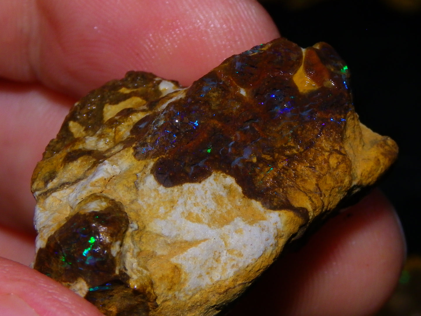 Nice Queensland Rough/Sliced Opal Parcel 1923cts Yowah/Koroit Nuts/Pattern Fires