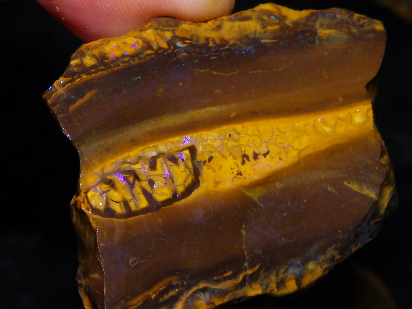 Nice Queensland Rough/Sliced Opal Parcel 1923cts Yowah/Koroit Nuts/Pattern Fires