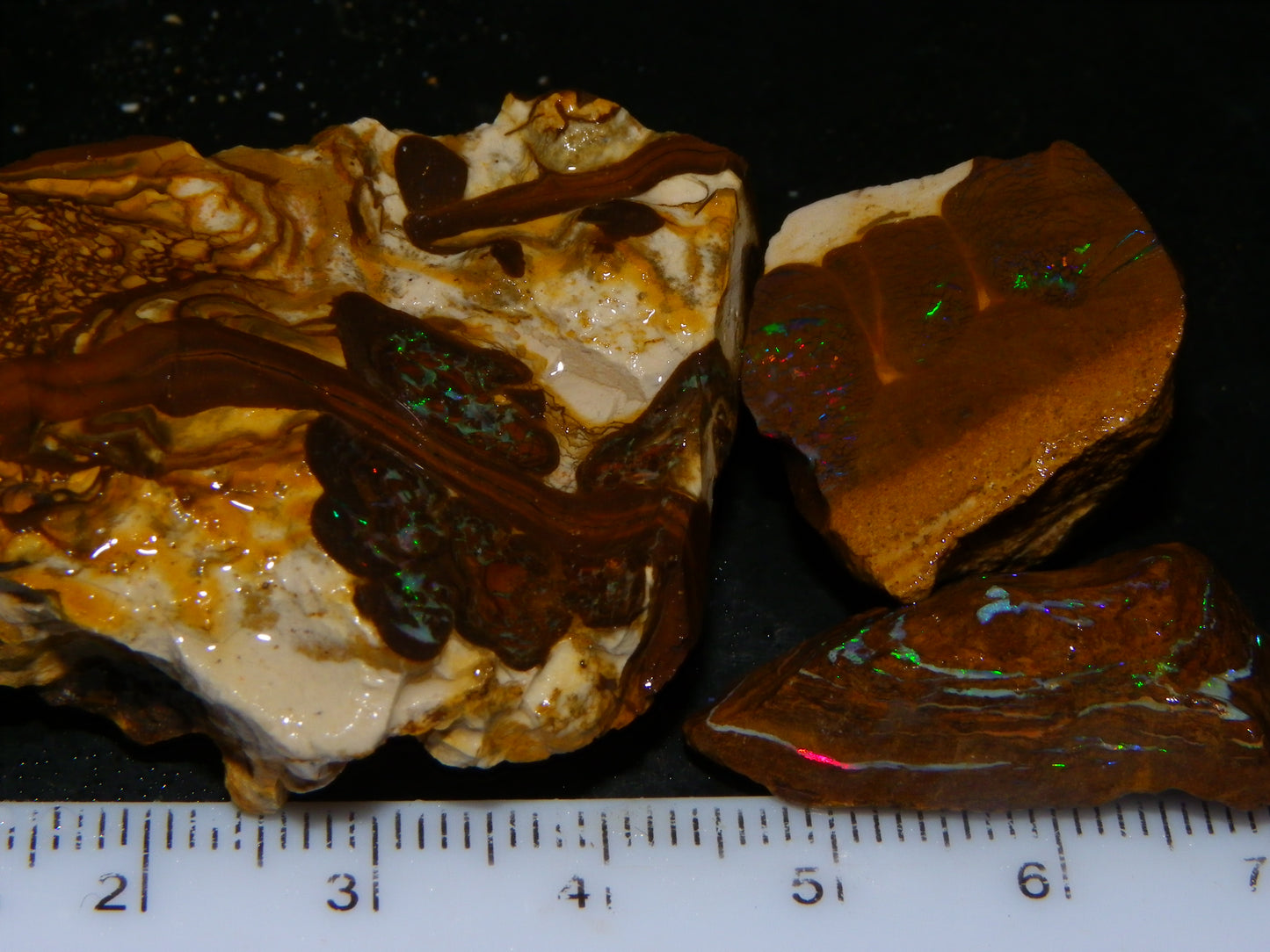 Nice Matrix /Koroit Opal Rough/Sliced Parcel Green/reds Fires Queensland Au