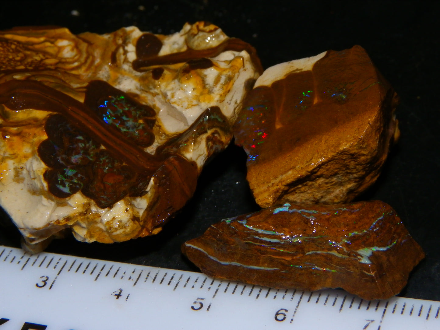 Nice Matrix /Koroit Opal Rough/Sliced Parcel Green/reds Fires Queensland Au