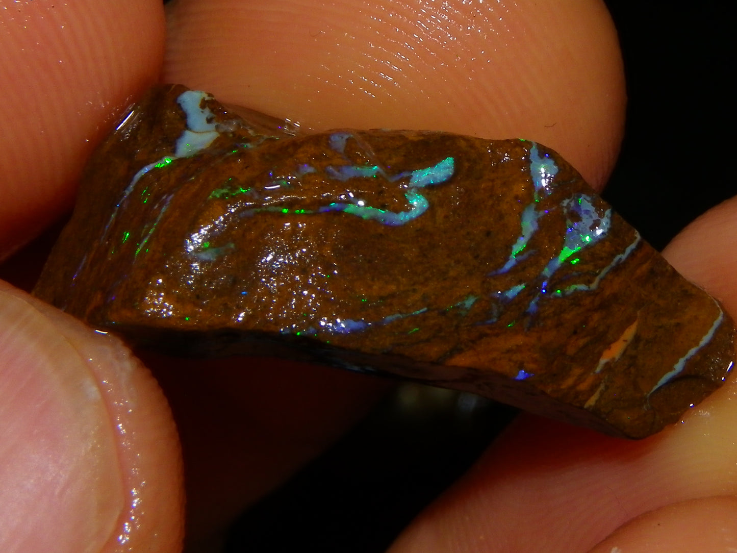 Nice Matrix /Koroit Opal Rough/Sliced Parcel Green/reds Fires Queensland Au