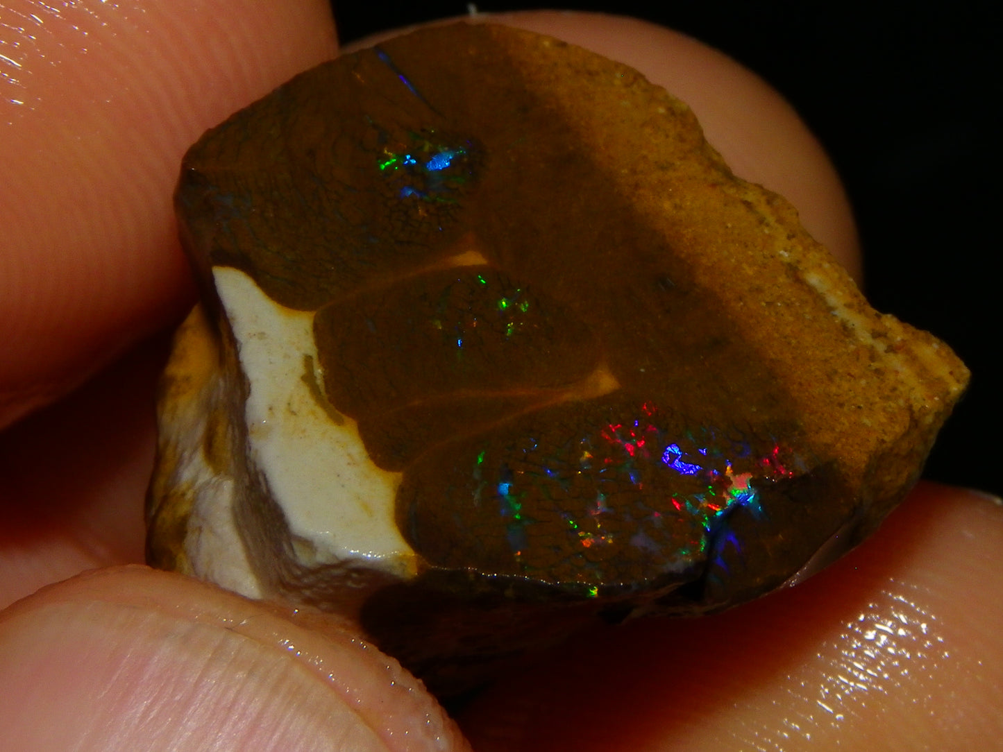 Nice Matrix /Koroit Opal Rough/Sliced Parcel Green/reds Fires Queensland Au