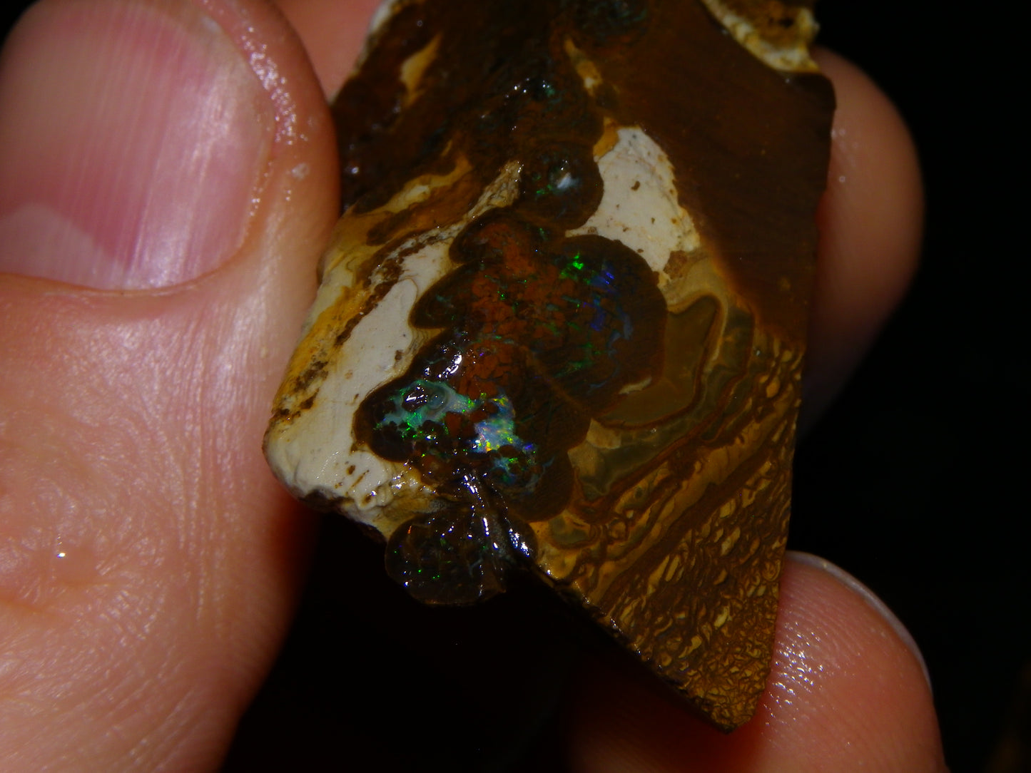 Nice Matrix /Koroit Opal Rough/Sliced Parcel Green/reds Fires Queensland Au