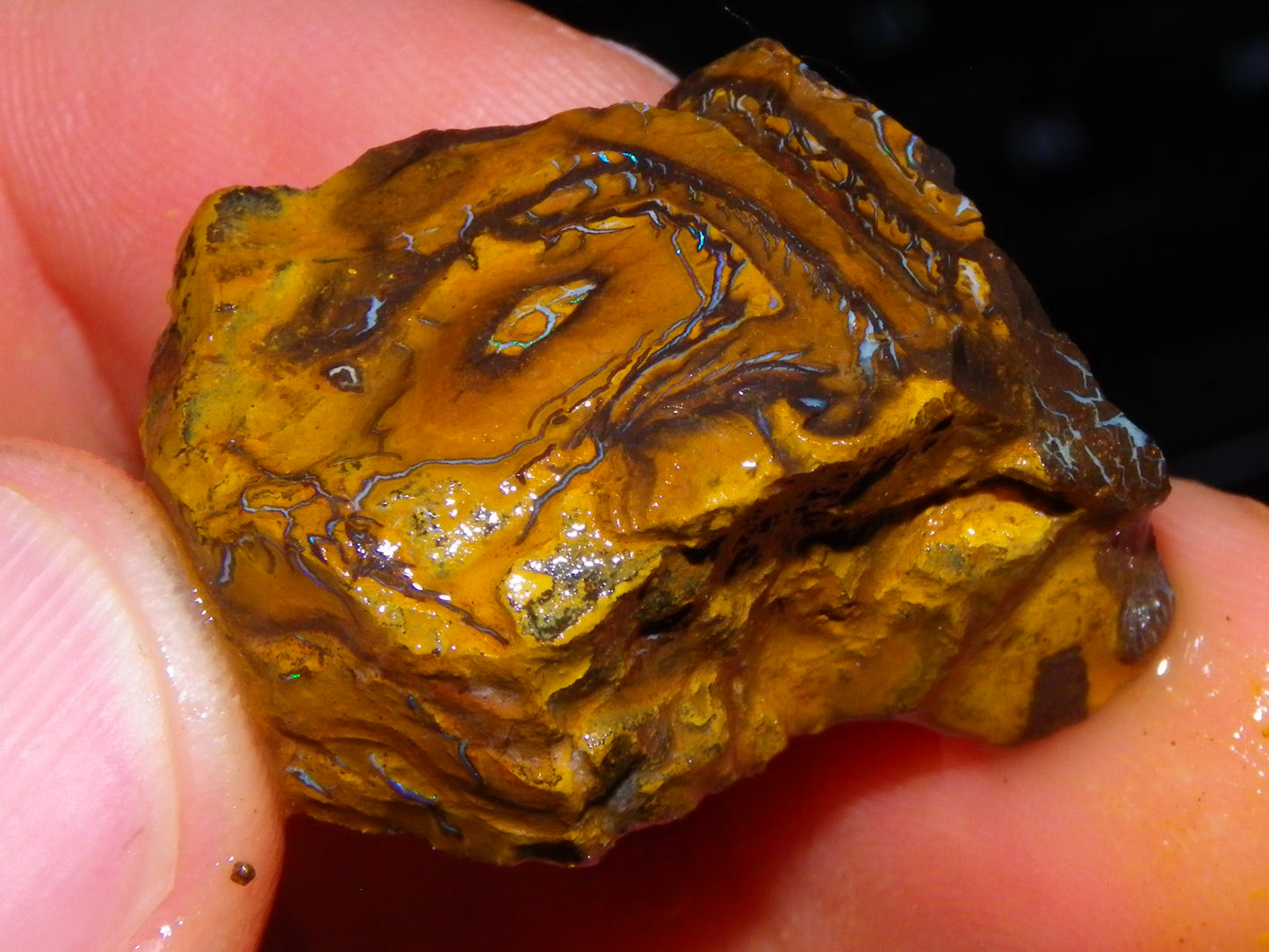 Nice Rough Koroit Opal Parcel 1685cts Queensland Au Patterns Some Fires :)