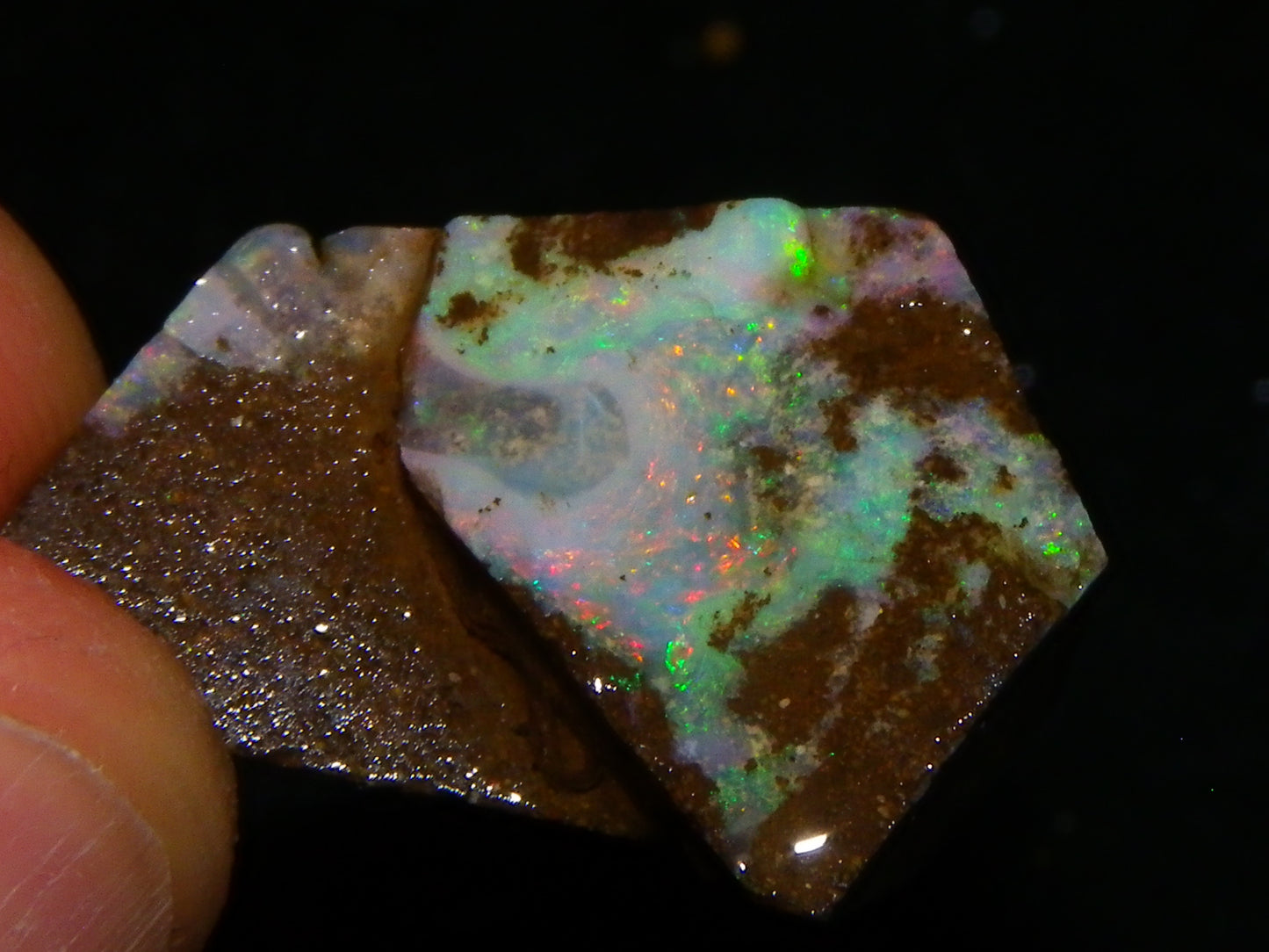 Nice Rough/Sliced/Rubbed Boulder Opal Parcel 155.6cts Queensland Australia