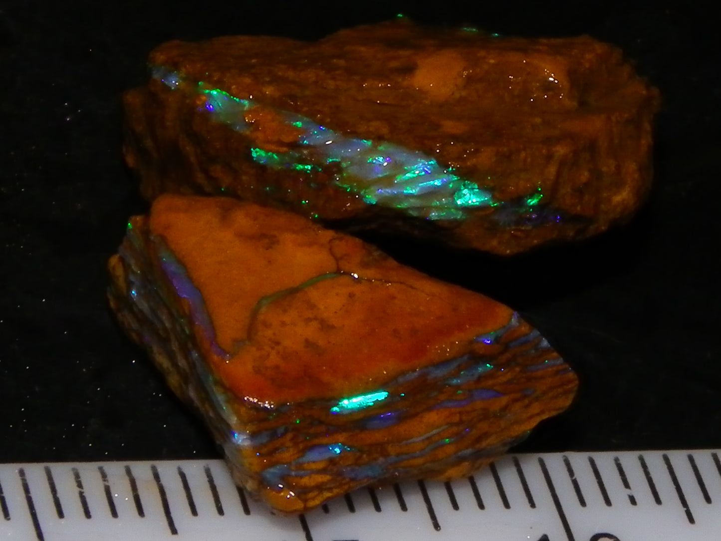 Nice Boulder/Matrix Opal Rough Parcel 127.5cts Blue/Green Fires Qld Australia