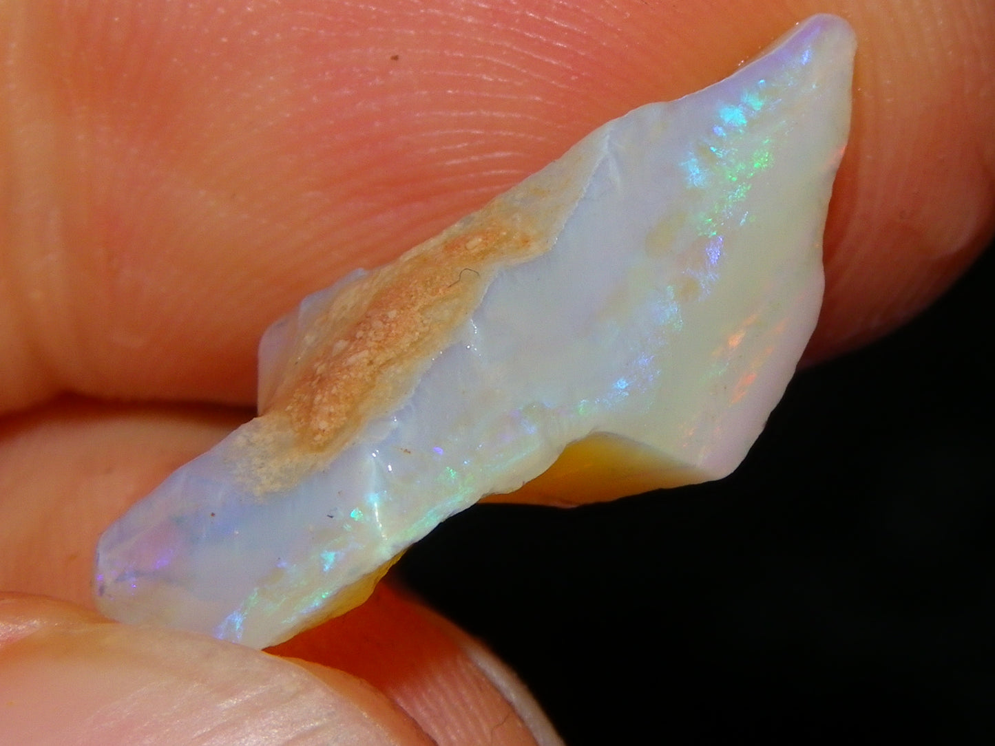 Nice Coober Pedy Crystal Opals Parcel 126.5cts Blue/Purple Fires Australia