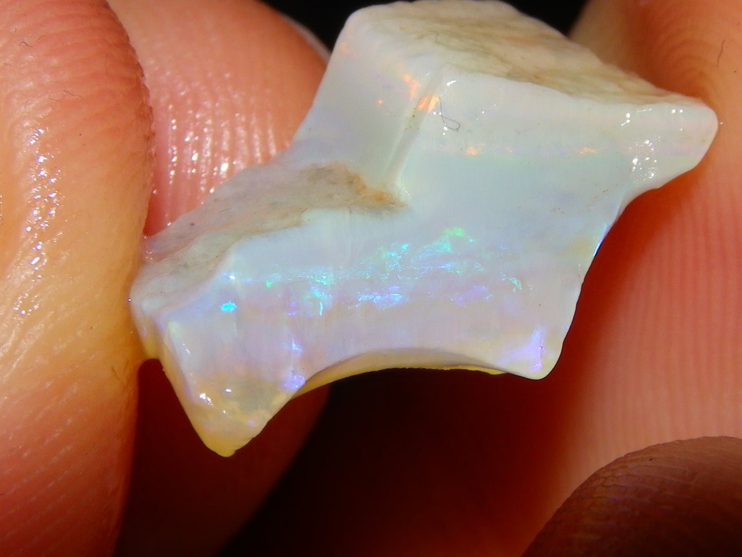 Nice Coober Pedy Crystal Opals Parcel 126.5cts Blue/Purple Fires Australia