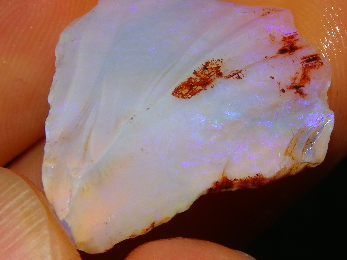 Nice Coober Pedy Crystal Opals Parcel 126.5cts Blue/Purple Fires Australia