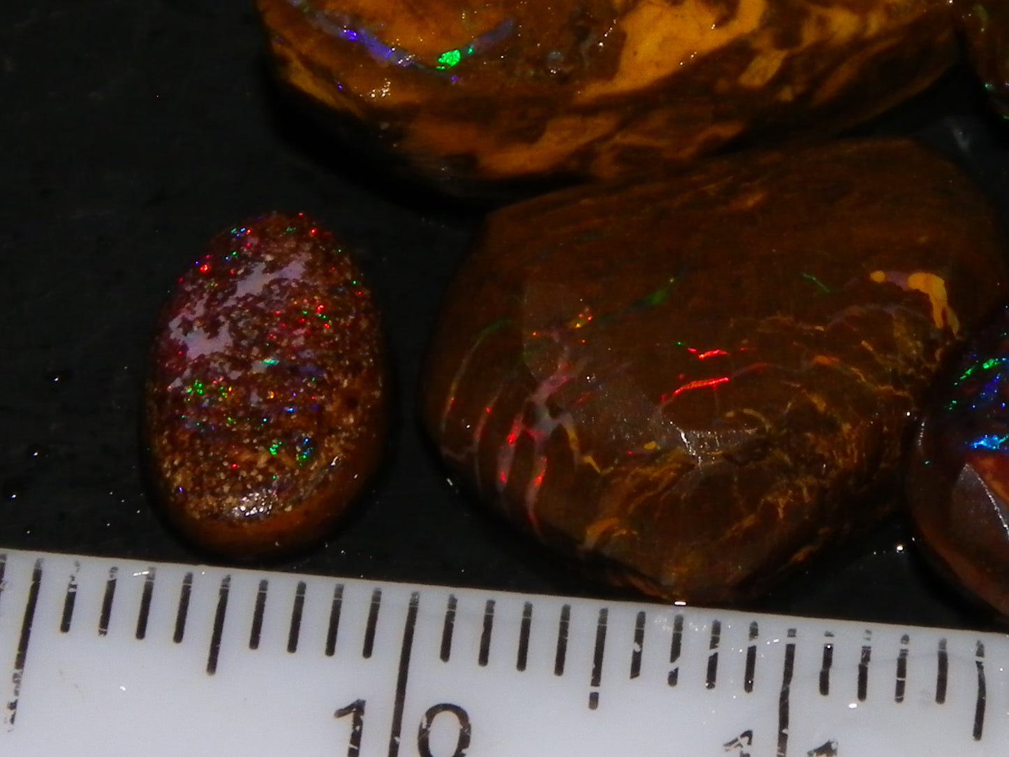 NIce Rubbed/Preformed/Rough Qld Opals 90cts Boulder/Matrix/Koroit Some Fires :)