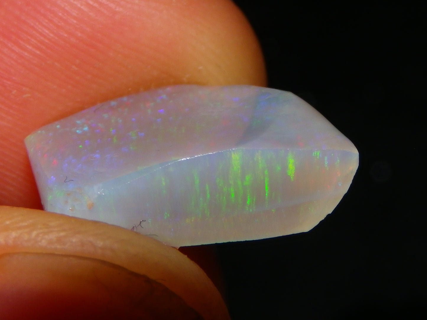 2 Gem Opal Rubs/Rough Preforms 19.8cts Mintabie Australia Multiclour Fire Crystal :)