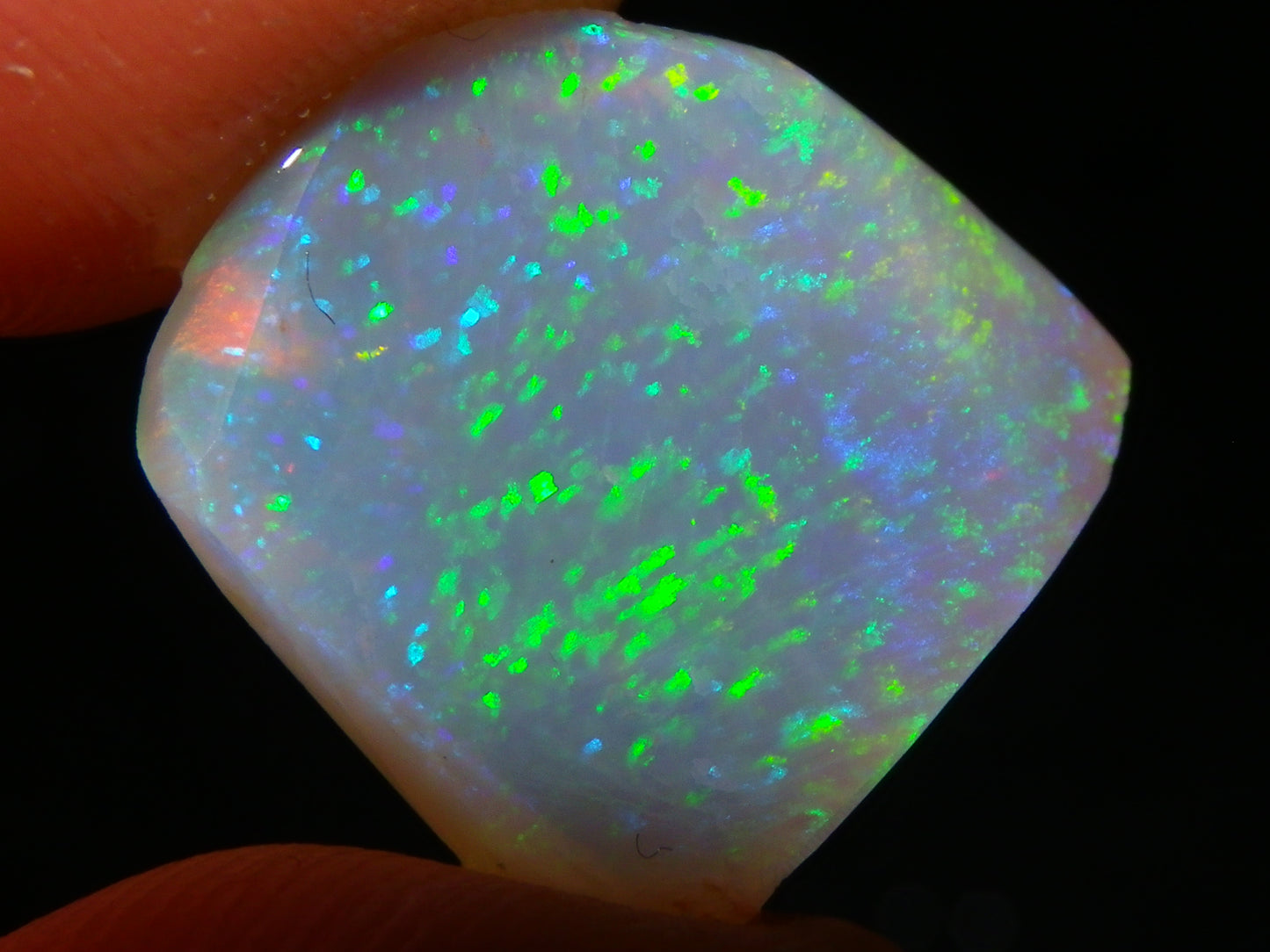 2 Gem Opal Rubs/Rough Preforms 19.8cts Mintabie Australia Multiclour Fire Crystal :)