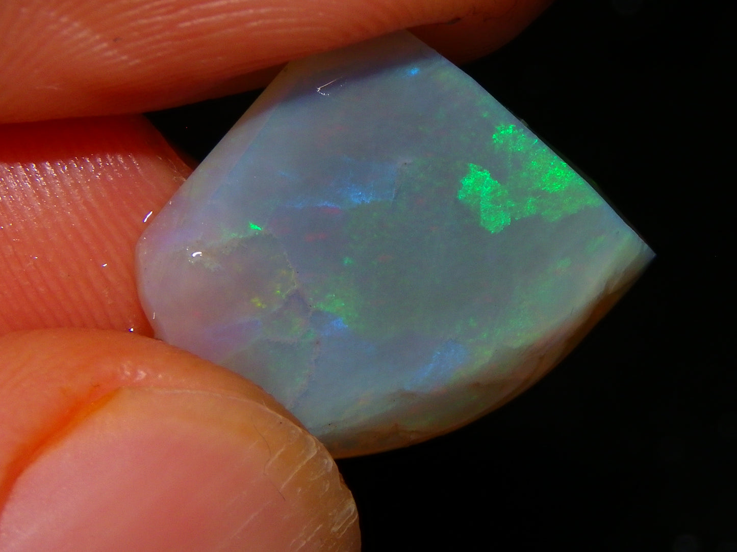 2 Gem Opal Rubs/Rough Preforms 19.8cts Mintabie Australia Multiclour Fire Crystal :)