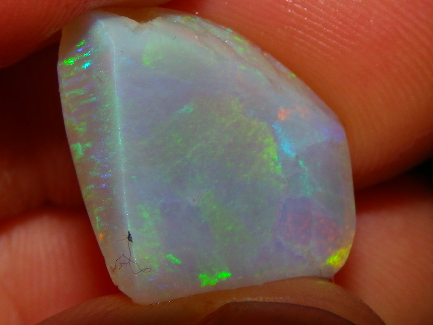 2 Gem Opal Rubs/Rough Preforms 19.8cts Mintabie Australia Multiclour Fire Crystal :)