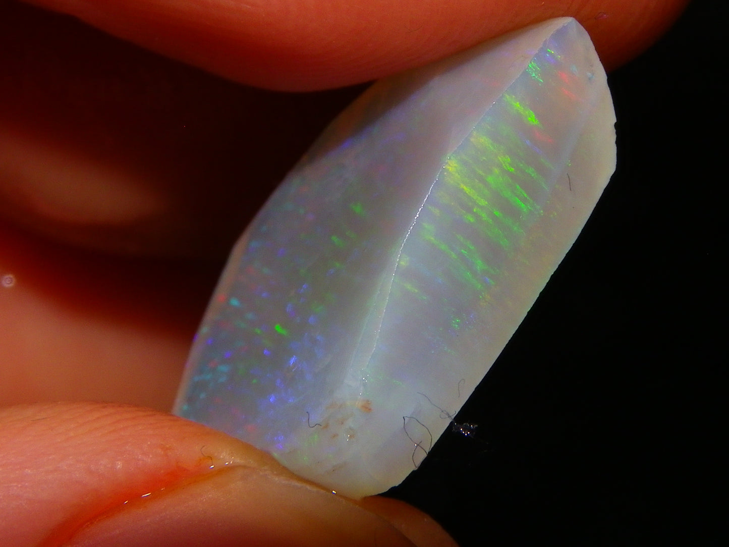 2 Gem Opal Rubs/Rough Preforms 19.8cts Mintabie Australia Multiclour Fire Crystal :)