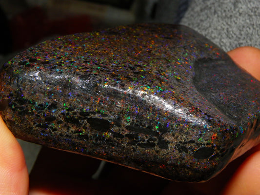 Huge 963cts Andamooka Opal Treated/Polished Specimen Multicolour Fires :)