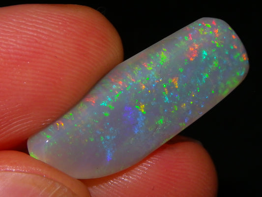 2 Gem Opal Rubs/Rough Preforms 19.8cts Mintabie Australia Multiclour Fire Crystal :)