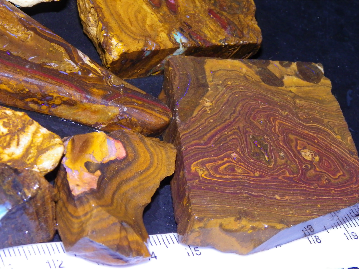 Nice Sliced/Rough Koroit Opal Parcel 1088cts Queensland Australia :) Ironstones