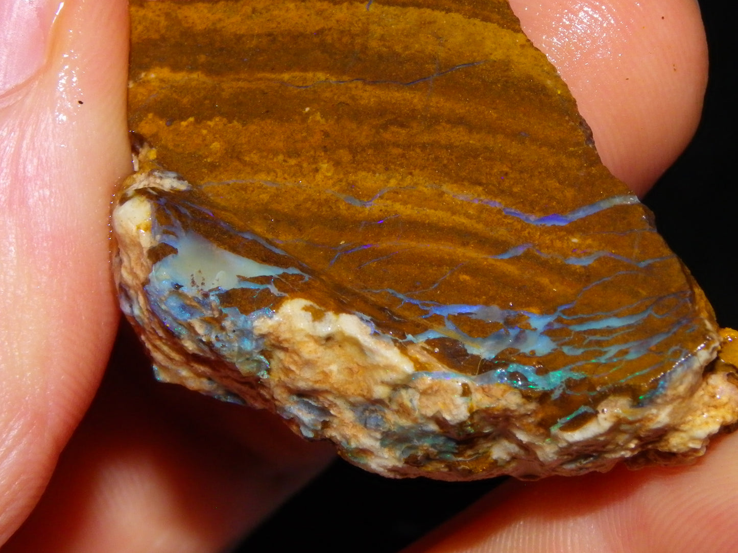 Nice Sliced/Rough Koroit Opal Parcel 1088cts Queensland Australia :) Ironstones