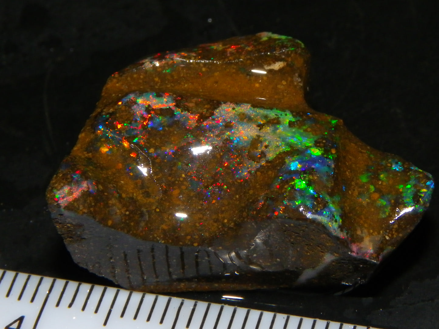 Nice Rough/Rubbed Boulder Opals 69.5cts Queensland Australia Multicolours :)