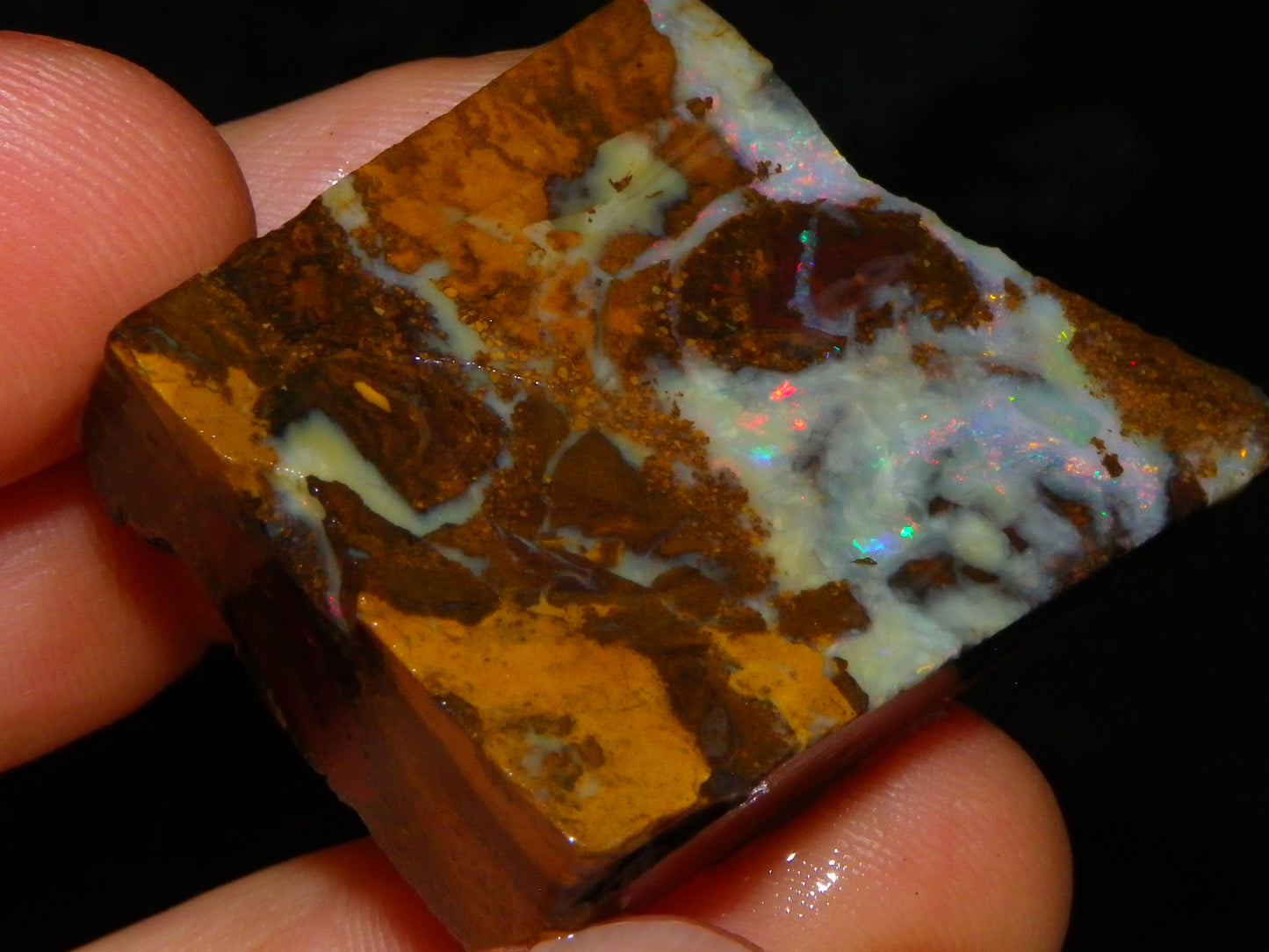 Nice Rough/Sliced/Rubbed Boulder Opal Parcel 241cts Queensland Australia :)