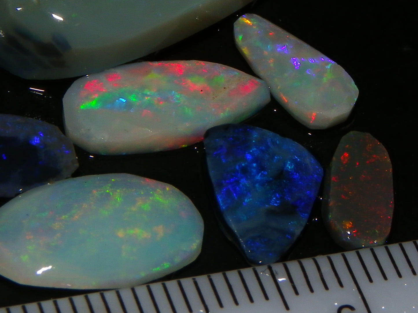 Nice Rubbed/Rough Lightning Ridge Opals 32.6cts Some Fires Pink/Blues :) Au