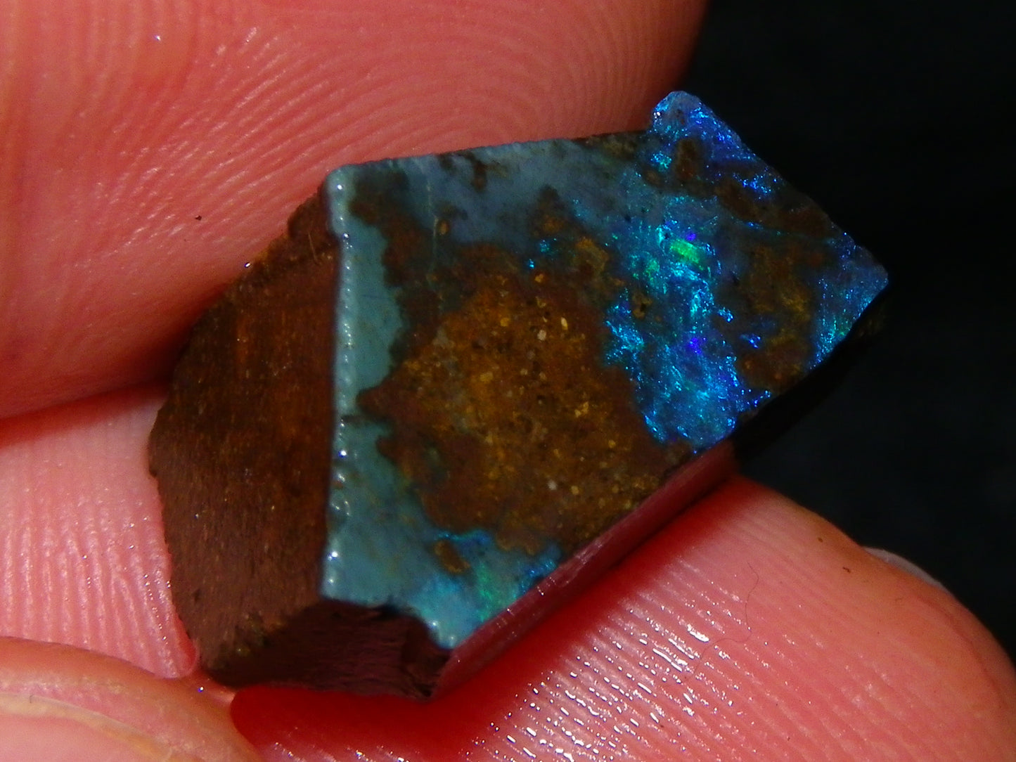 Nice Rough/Sliced Boulder Opal parcel 300cts Queensland Australia patterns/Fires