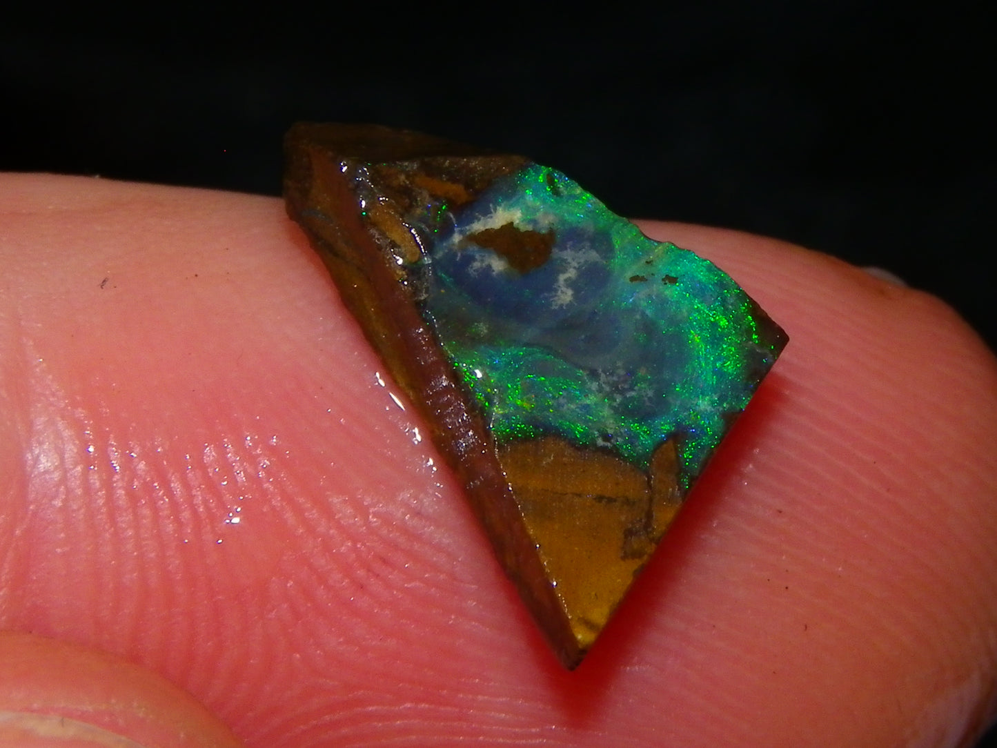 Nice Rough/Sliced Boulder Opal parcel 300cts Queensland Australia patterns/Fires