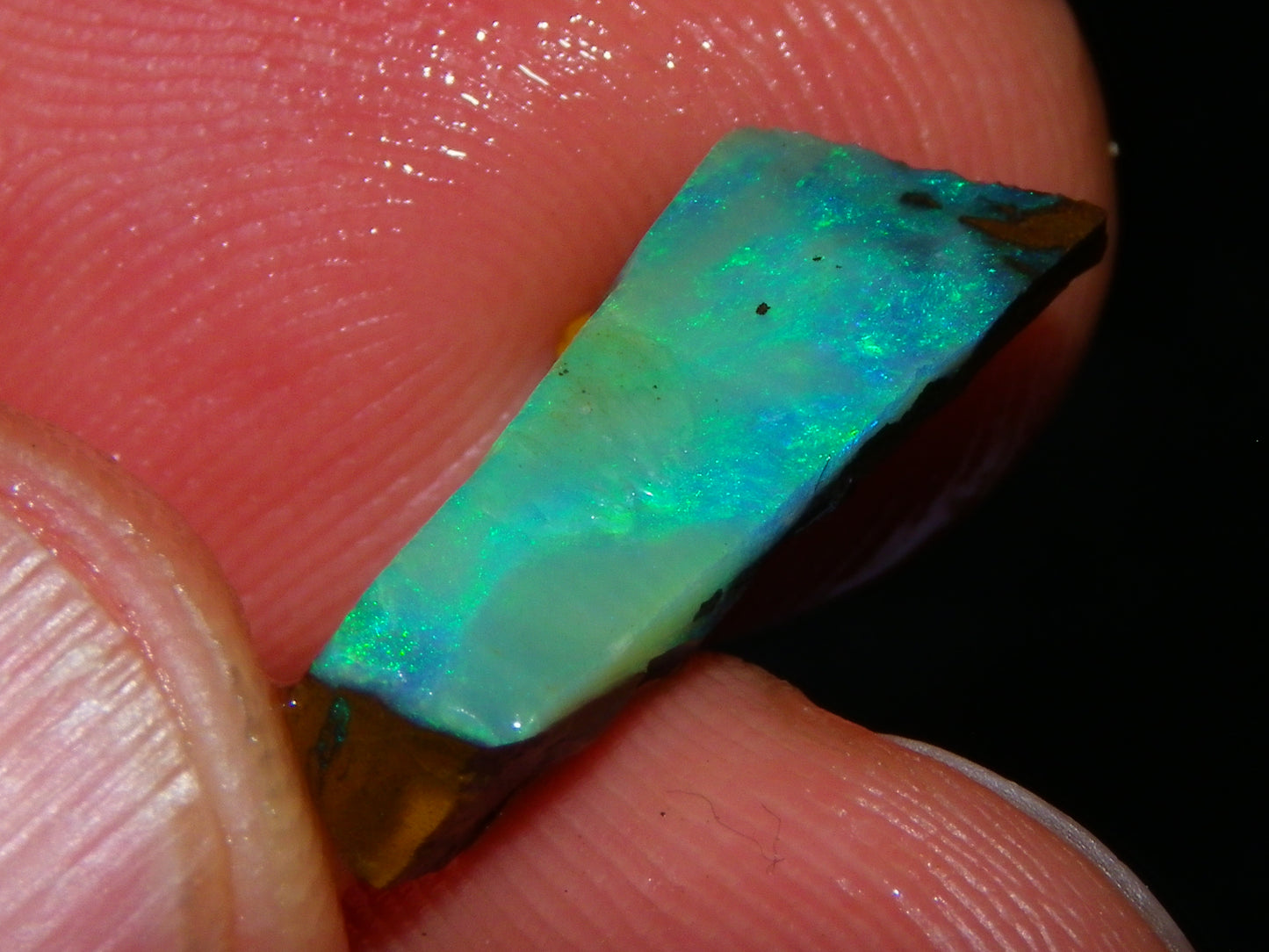 Nice Rough/Sliced Boulder Opal parcel 300cts Queensland Australia patterns/Fires