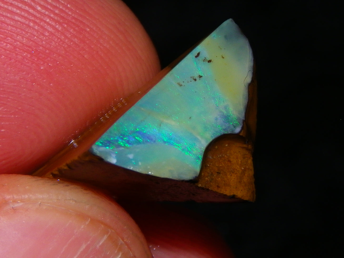 Nice Rough/Sliced Boulder Opal parcel 300cts Queensland Australia patterns/Fires