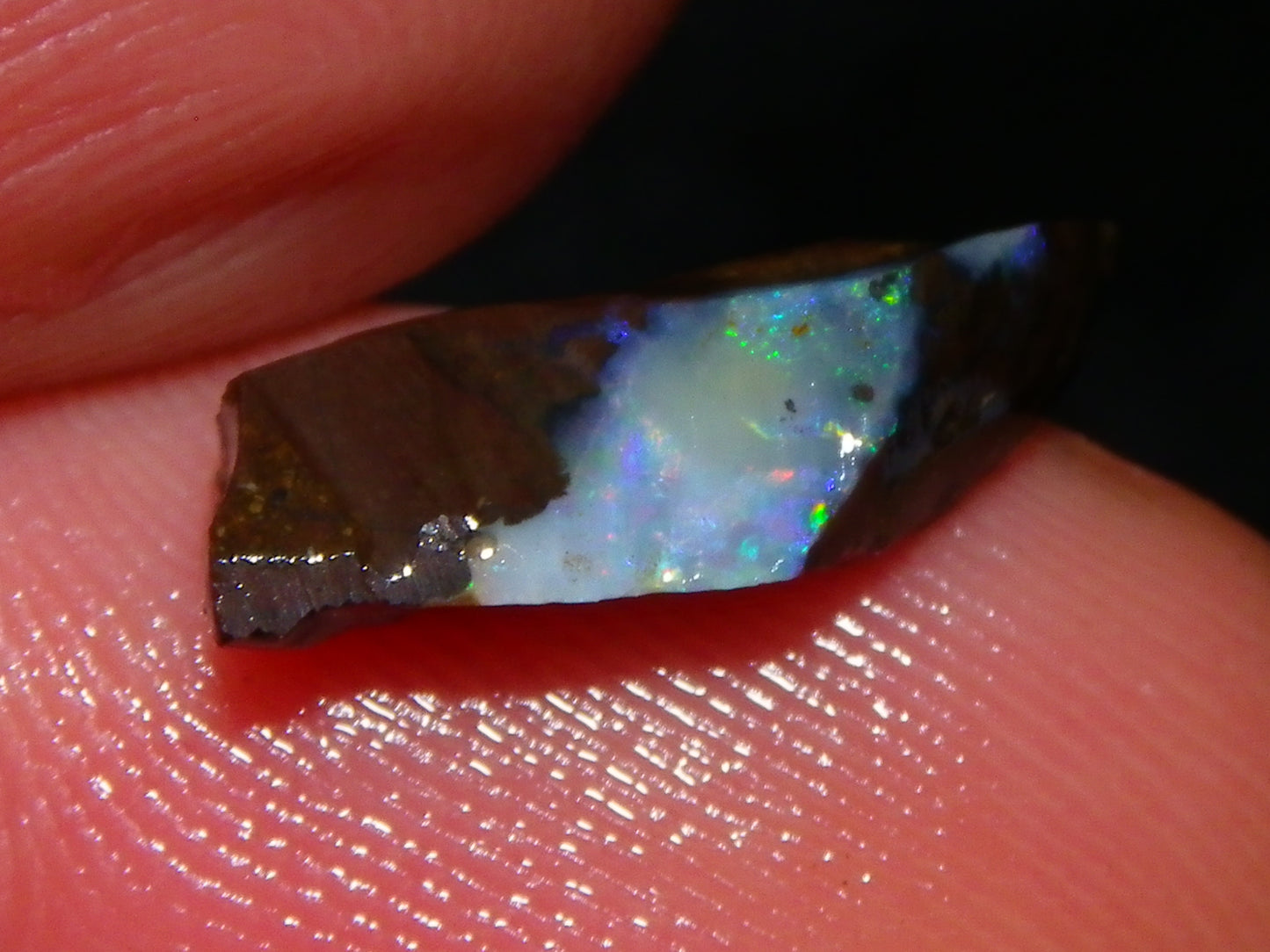 Nice Rough/Sliced Boulder Opal parcel 300cts Queensland Australia patterns/Fires