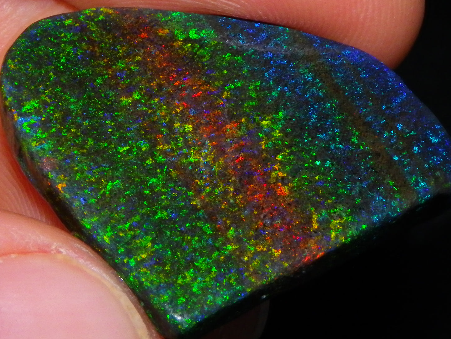 Very Nice Andamooka Matrix Opal Rough/Treated/Sliced Piece 22.12cts Multicolours/Bands