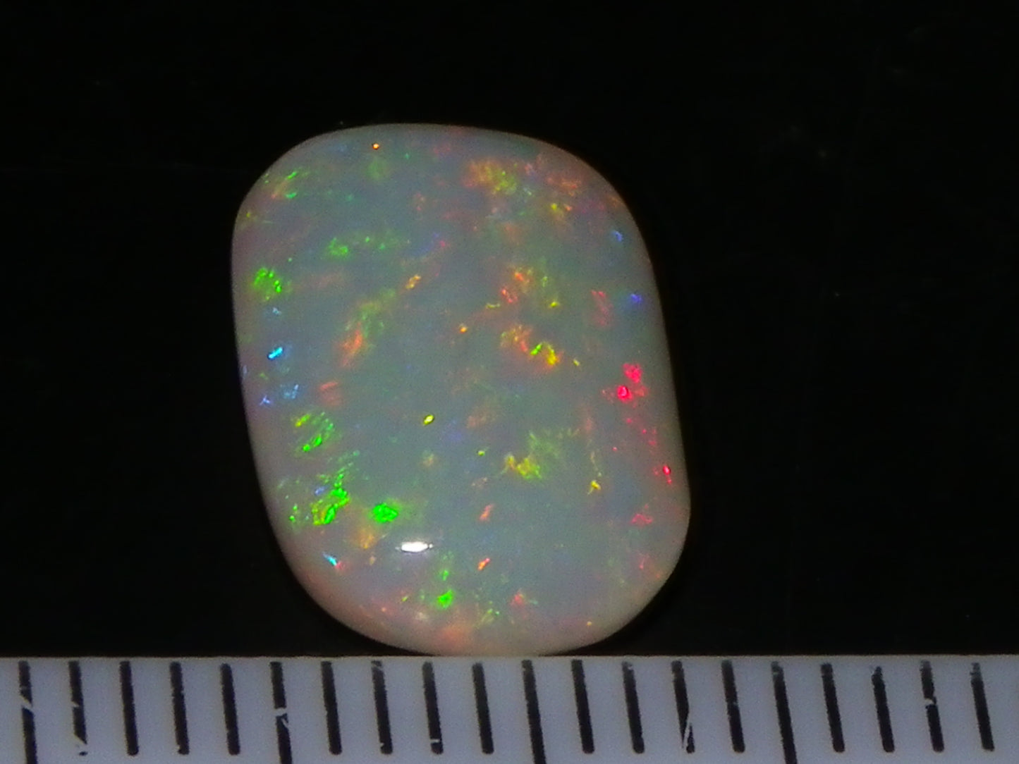 Nice Quality Lambina Crystal Opal Cab 3.45cts Multicolour Light Crystal Fires Australia