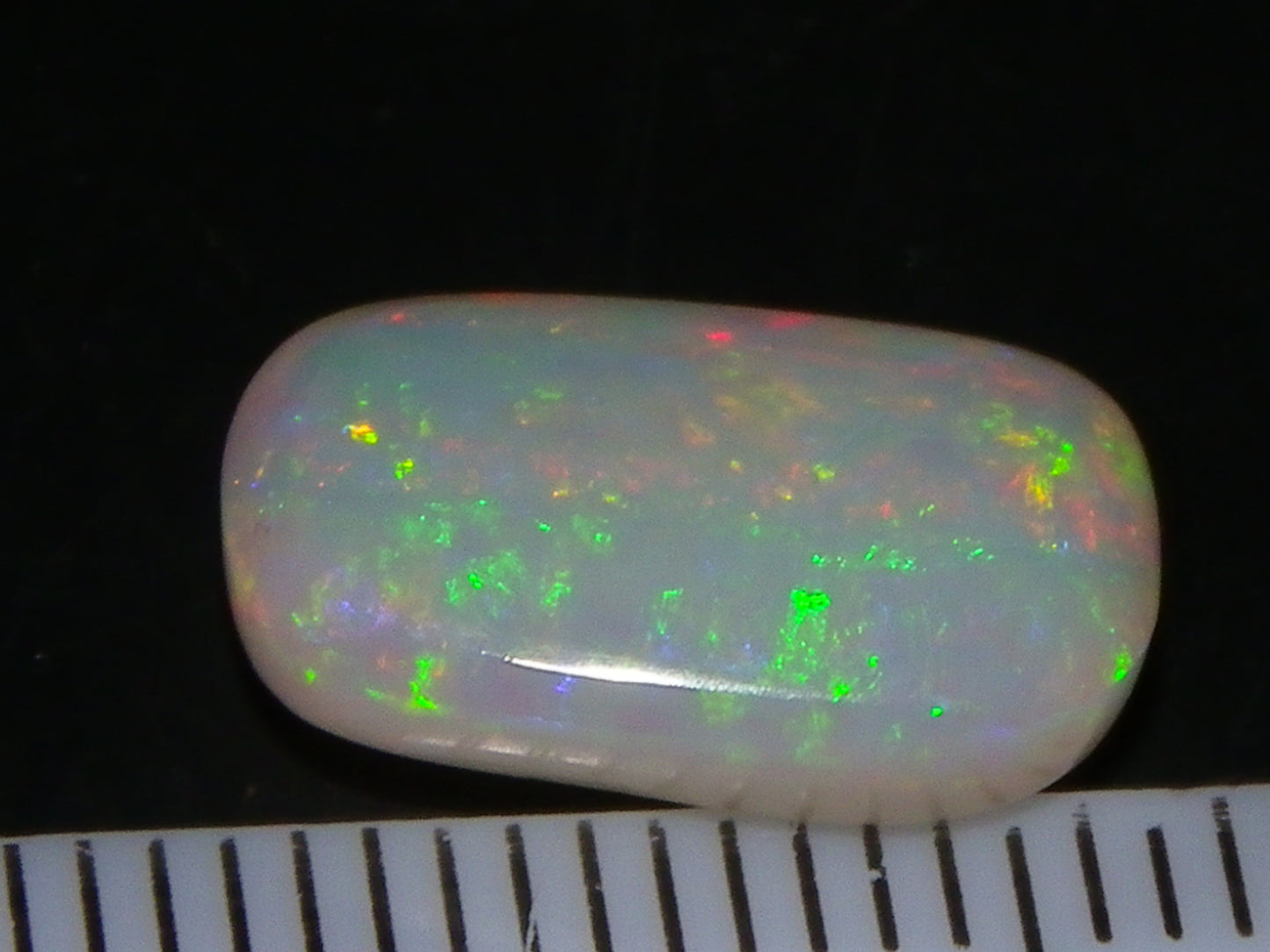 Nice Quality Lambina Crystal Opal Cab 3.45cts Multicolour Light Crystal Fires Australia