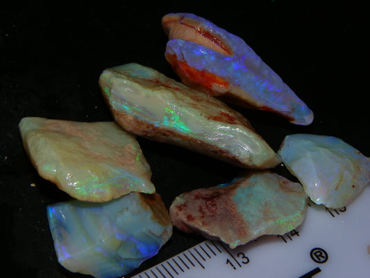 Nice Rough Crystal/Seam Opal Parcel 78.6cts Coober Pedy Australia  :)