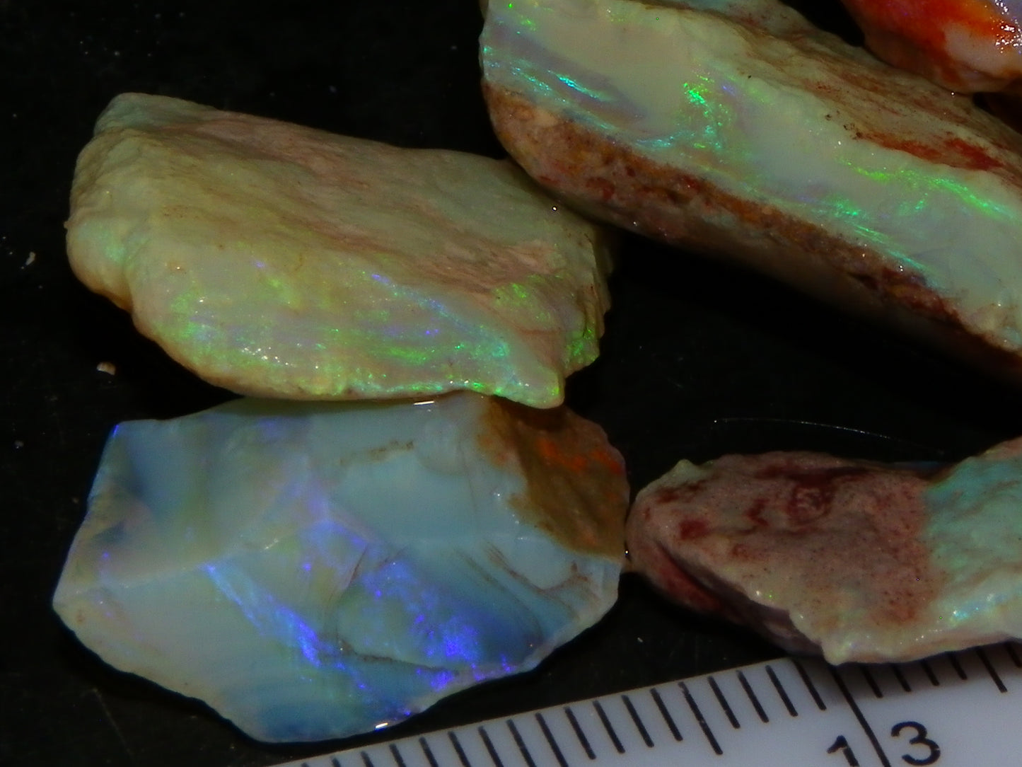 Nice Rough Crystal/Seam Opal Parcel 78.6cts Coober Pedy Australia  :)