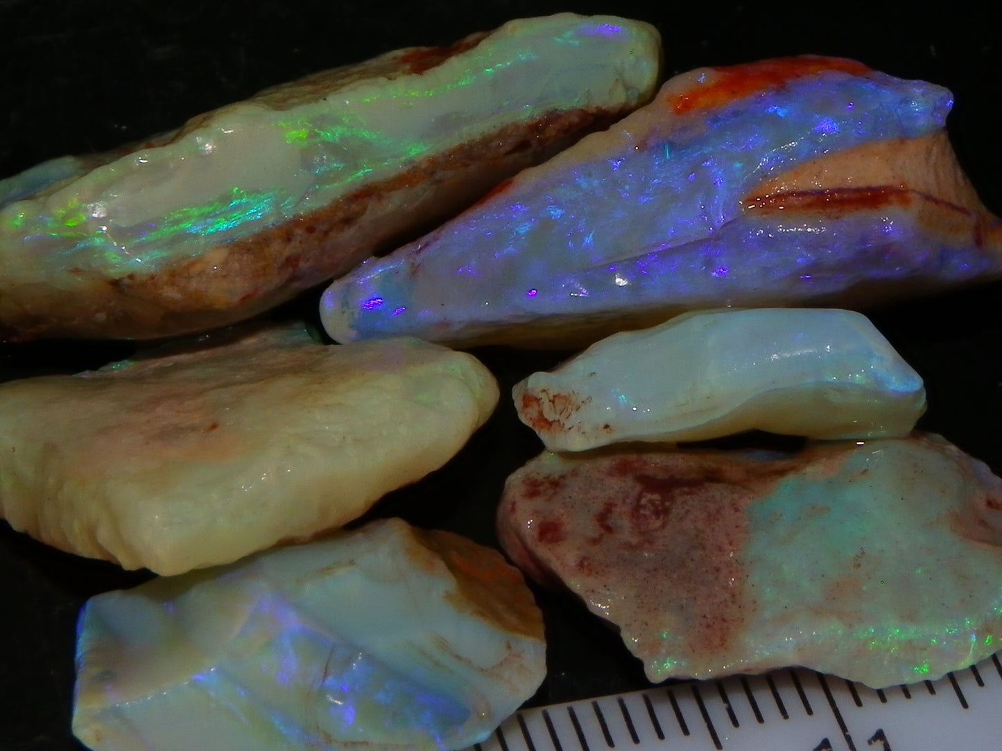 Nice Rough Crystal/Seam Opal Parcel 78.6cts Coober Pedy Australia  :)