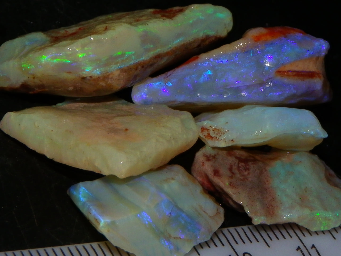 Nice Rough Crystal/Seam Opal Parcel 78.6cts Coober Pedy Australia  :)