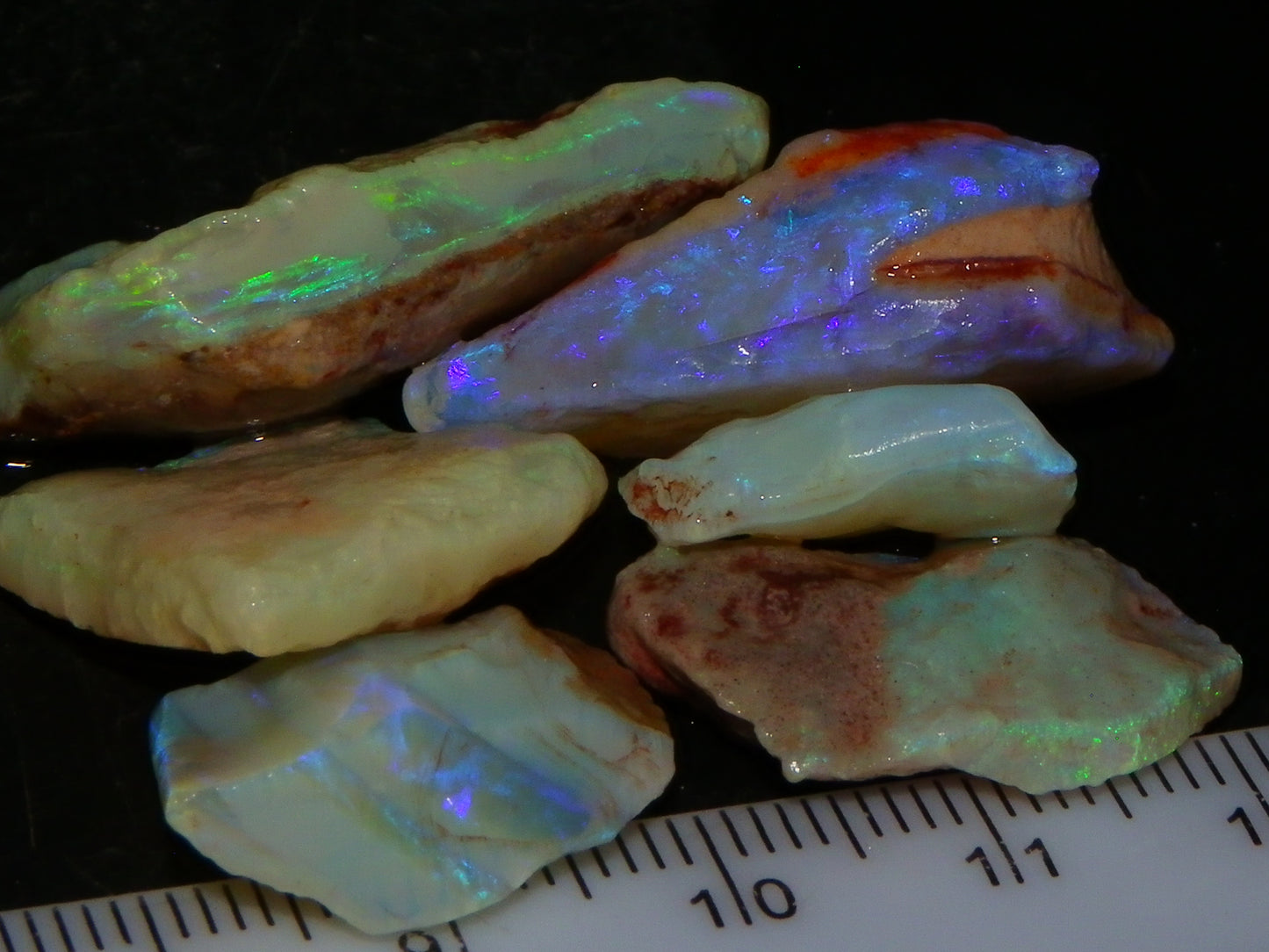 Nice Rough Crystal/Seam Opal Parcel 78.6cts Coober Pedy Australia  :)