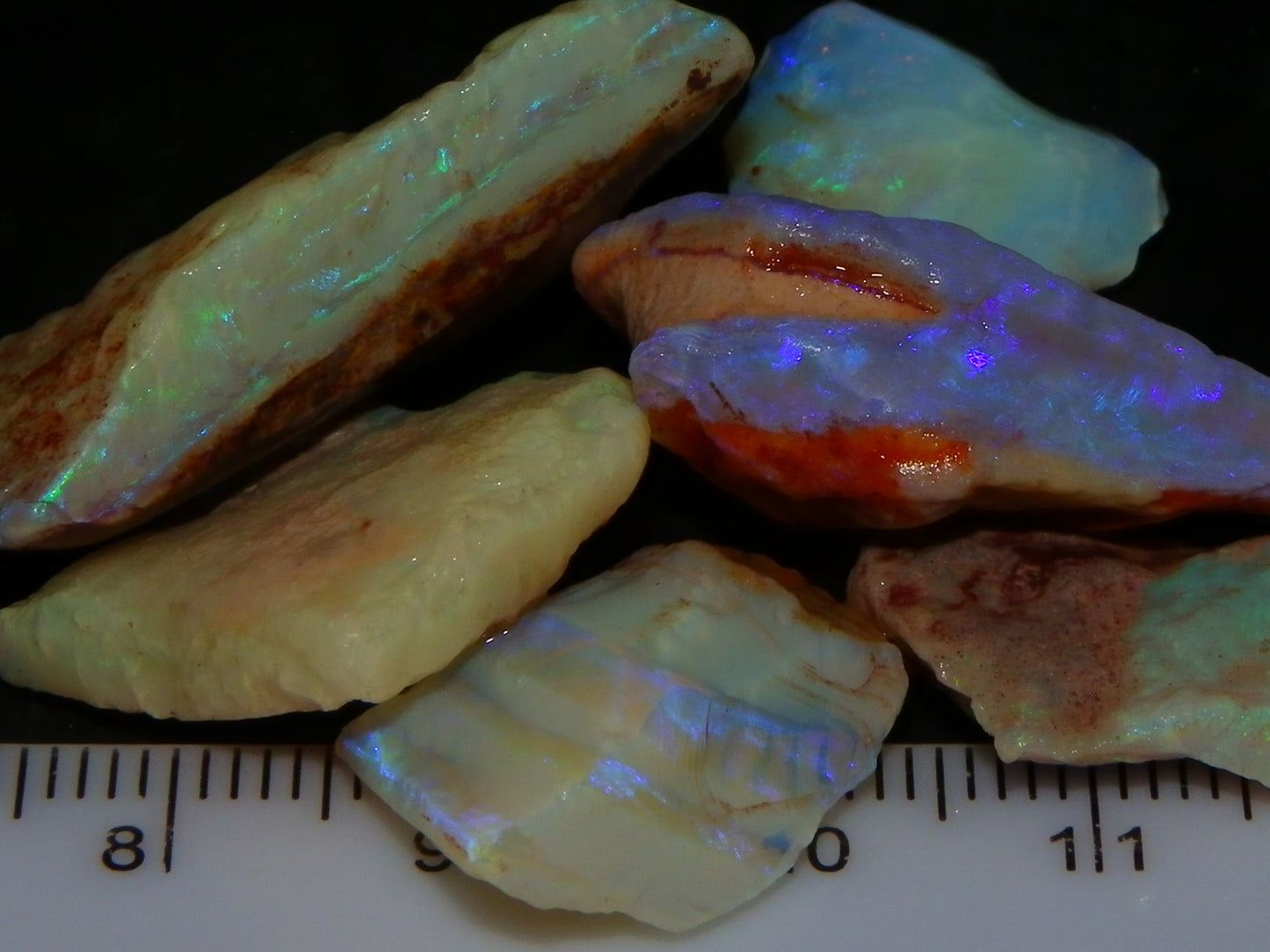 Nice Rough Crystal/Seam Opal Parcel 78.6cts Coober Pedy Australia  :)